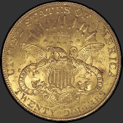 реверс 20 dollars (US) 1905 "USA - 20 Dollars / 1905 - Liberty Head $20 1905"