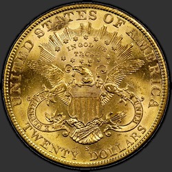 реверс 20 dollars américains 1905 "USA - 20 Dollars / 1905 - MS"