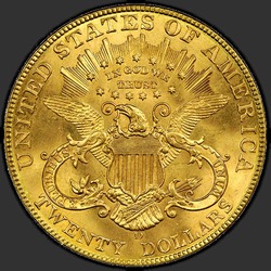 реверс 20 dollars (US) 1907 "USA - 20 Dollars / 1907 - MS"