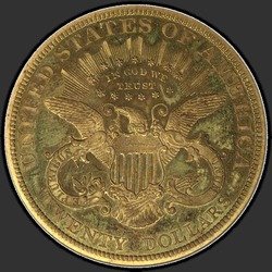 реверс 20 dollaria (USA) 1890 "USA - 20 dollaria / 1890 - PFCA"