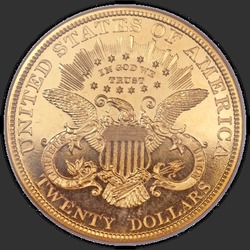 реверс 20 dollars américains 1897 "USA - 20 Dollars / 1897 - Liberté Head $ 20 1897 / Proof"