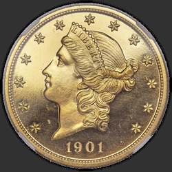 аверс 20 dolarów (USA) 1901 "USA - 20 dolarów / 1901 - PF"