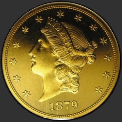 аверс 20 dolárov (USA) 1879 "USA - 20 Dollars / 1879 - Liberty Head $20 1879"