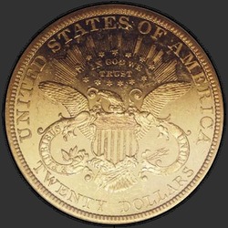 реверс 20 dollars (US) 1893 "USA - 20 Dollars / 1893 - Liberty Head $20 1893"