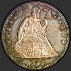 аверс 1$ (buck) 1855 "USA - 1 Dollar / 1855 - Seated Liberty Dollar 1855"