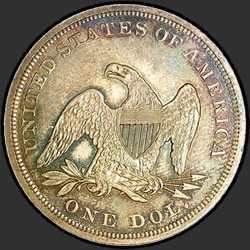 реверс 1$ (buck) 1859 "USA - 1 Dollar / 1859 - Seated Liberty Dollar 1859"