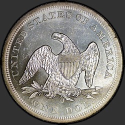 реверс 1$ (buck) 1859 "USA - 1 Dollar / 1859 - O MS"