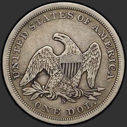 реверс 1$ (buck) 1859 "USA - 1 Dollar / 1859 - S MS"
