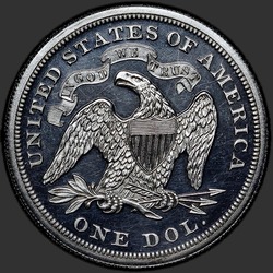 реверс 1$ (buck) 1867 "ABD - 1 Dolar / 1867 - Oturmalı Liberty Doları 1867 / Proof"