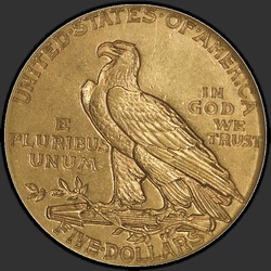 реверс 5 dollars (US) 1909 "USA - 5 Dollars / 1909 - Indian Head $5 1909"