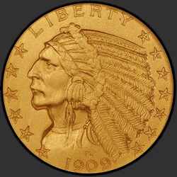 аверс 5 dollari (USA) 1909 "USA - 5 dollari / 1909 - PFMA"