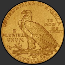 реверс 5 dollari (USA) 1909 "USA - 5 dollari / 1909 - PFMA"