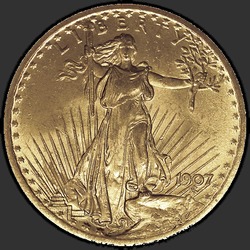 аверс 20 dolarů (USA) 1907 "USA - 20 dolarů / 1907 - MS"