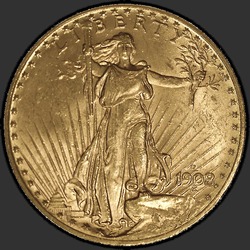 аверс 20 dolarů (USA) 1908 "USA - 20 dolarů / 1908 - MS"
