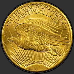 реверс 20 dólares (US) 1908 "USA - 20 Dollars / 1908 - MS"