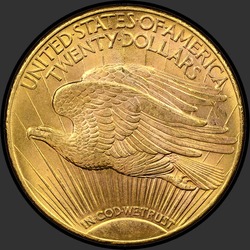 реверс 20 dolarů (USA) 1910 "USA - 20 Dollars / 1910 - MS"