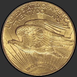 реверс 20 dólares (US) 1920 "USA - 20 Dollars / 1920 - St. Gaudens $20 1920"