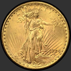 аверс 20 dollari (USA) 1924 "USA - 20 dollari / 1924 - MS"