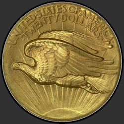 реверс 20 dollars américains 1907 "USA - 20 Dollars / 1907 - PF"