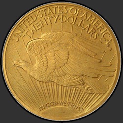реверс 20 dólares (US) 1908 "USA - 20 Dollars / 1908 - PF"