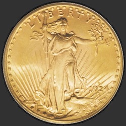 аверс 20 dollari (USA) 1924 "USA - 20 Dollars / 1924 - St. Gaudens $20 1924"