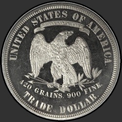 реверс 1$ (buck) 1884 "USA - 1 dollari / 1884 - PF"