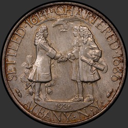 аверс 50¢ (half) 1936 "USA - 50 Cents (Half Dollar) / 1936 - D BOONE MS"