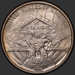 реверс 50¢ (half) 1936 "USA - 50 Cents (Half Dollar) / 1936 - ARKANSAS MS"