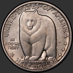 аверс 50¢ (half) 1936 "USA - 50 Cents (Half Dollar) / 1936 - S BAY BRIDGE MS"