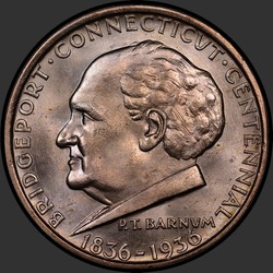 аверс 50¢ (half) 1936 "USA - 50 Cents (Half Dollar) / 1936 - BRIDGEPORT MS"