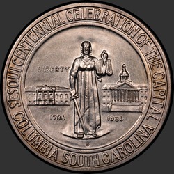 аверс 50¢ (half) 1936 "USA - 50 Cents (Half Dollar) / 1936 - S COLUMBIA MS"