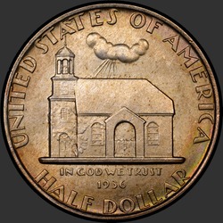 аверс 50¢ (half) 1936 "USA - 50 Cents (Half Dollar) / 1936 - DELAWARE MS"