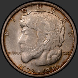 аверс 50¢ (half) 1936 "USA - 50 Cents (Half Dollar) / 1936 - ELGIN MS"