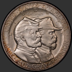 аверс 50¢ (half) 1936 "USA - 50 Cents (Half Dollar) / 1936 - GETTYSBURG MS"