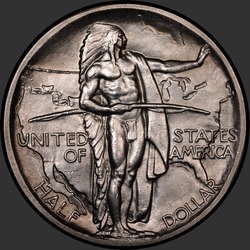 аверс 50¢ (half) 1938 "USA - 50 Cents (Half Dollar) / 1938 - OREGON TRAIL MS"