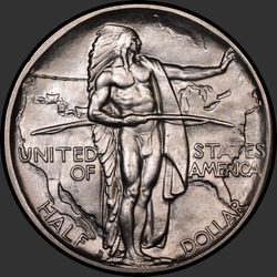 аверс 50¢ (half) 1938 "USA - 50 Cents (Half Dollar) / 1938 - D OREGON TRAIL MS"