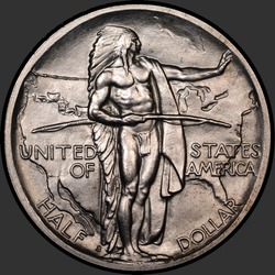 аверс 50¢ (half) 1938 "USA - 50 Cents (Half Dollar) / 1938 - S OREGON TRAIL MS"