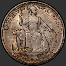 аверс 50¢ (half) 1936 "USA - 50 Cents (Half Dollar) / 1936 - D SAN DIEGO MS"