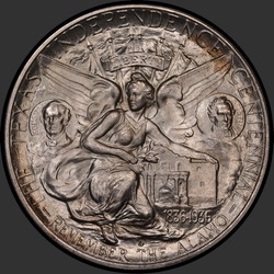 реверс 50¢ (халф) 1936 "USA - 50 Cents (Half Dollar) / 1936 - D TEXAS MS"