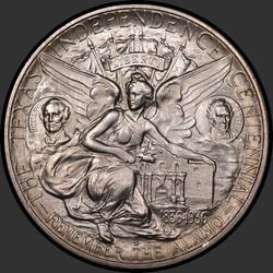 реверс 50¢ (half) 1936 "USA - 50 Cents (Half Dollar) / 1936 - S TEXAS MS"