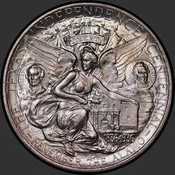 реверс 50¢ (half) 1937 "USA - 50 Cents (Half Dollar) / 1937 - TEXAS MS"