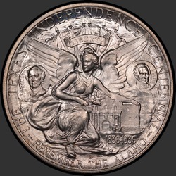реверс 50¢ (half) 1937 "USA - 50 Cents (Half Dollar) / 1937 - D TEXAS MS"