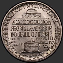 реверс 50¢ (half) 1950 "USA - 50 centesimi (Dollaro mezzo) / 1950 - D Booker T. Washington MS"