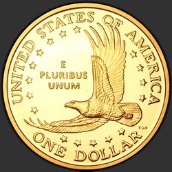 реверс 1$ (бак) 2002 "США - 1 долар / 2002 - { "_": "S"}"
