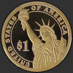 реверс 1$ (бак) 2010 "США - 1 долар / 2010 - { "_": "S"}"