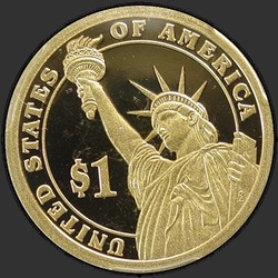 реверс 1$ (бак) 2012 "США - 1 долар / 2012 - { "_": "S"}"