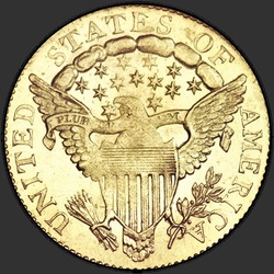 реверс 2.5 Dólares 1806 "USA - 2.5 Dollars / 1806 - P 6 Over 4 - 8 Stars Left - 5 Stars Right"