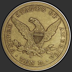 реверс 10 dolarů (USA) 1866 "Liberty Head $10 1866"