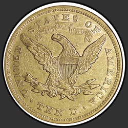 реверс 10 dolarů (USA) 1866 "Liberty Head 10 $ 1.866 / P"