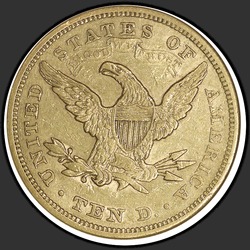 реверс 10ドル（米国） 1866 "リバティヘッドモットーで$ 10 1866 / S"